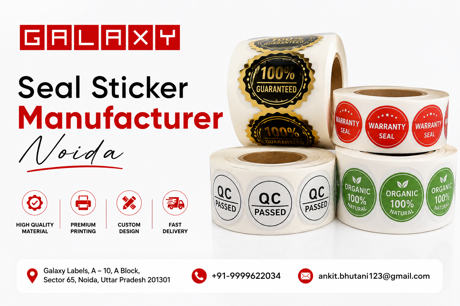 Best Seal Sticker Manufacturer Noida