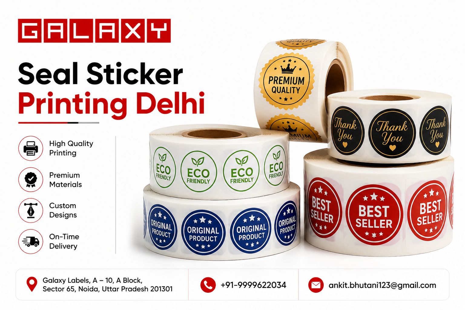 Seal Sticker Printing Delhi